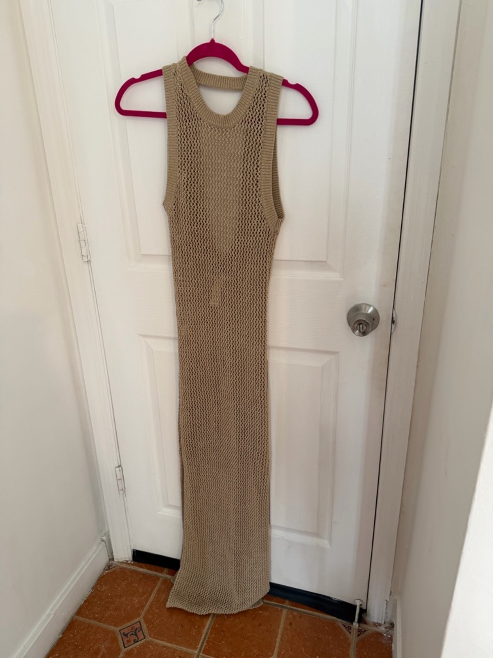 Holly Rose Dress Tan - S / Tan